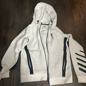 American Eagle Outfitters Men’s White and Black Hoodie Size Small